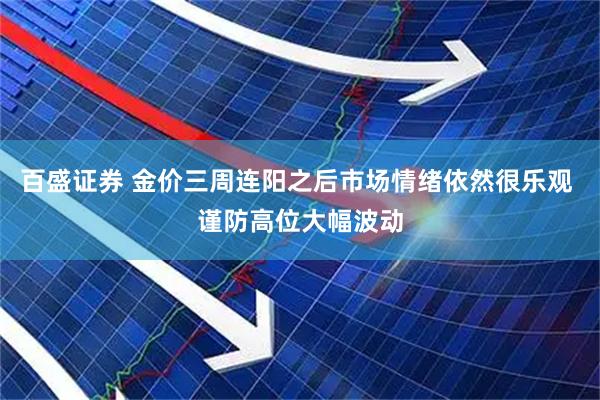 百盛证券 金价三周连阳之后市场情绪依然很乐观 谨防高位大幅波动